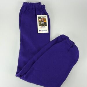 Vintage Russell Athletic Youth S Purple NuBlend Sweatpants USA NWT